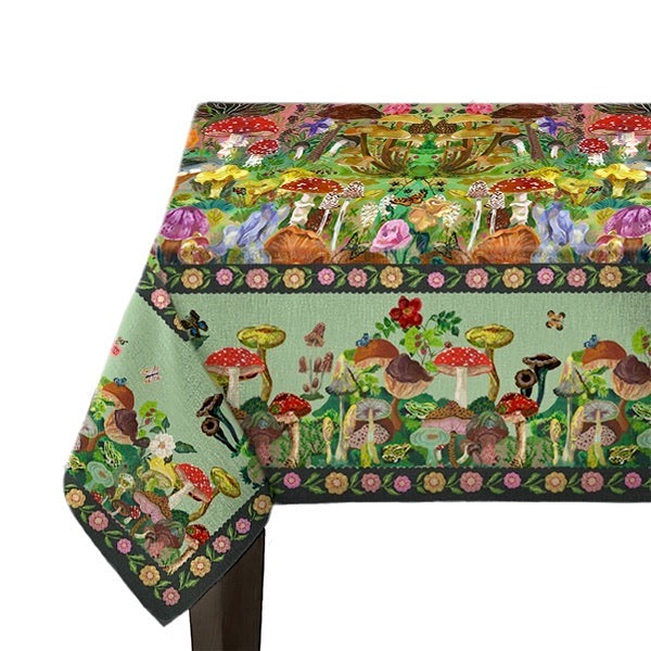 2024 Vintage Mushroom Tablecloth